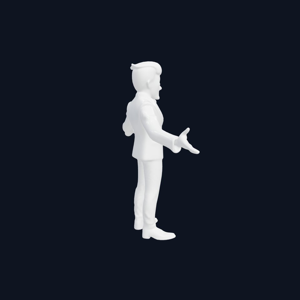Stylish Male Character with Blazer and Patterned Pants  Rigged and Animated